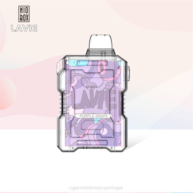 Cigarro Eletrônico - uva roxa LAVIE NIO BOX 9.000 baforadas DDN0192