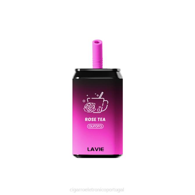 Cigarro Eletrônico - chá de rosa LAVIE Aurora 11.000 baforadas DDN0148