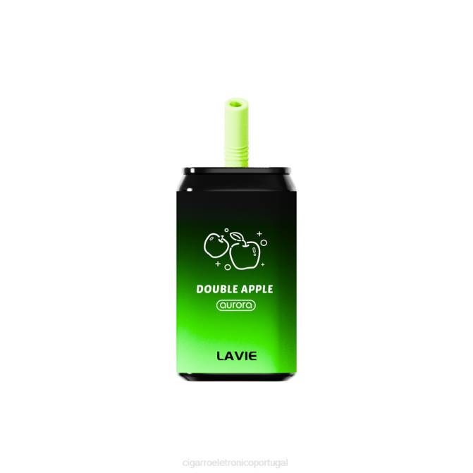 Cigarro Eletronico Atacado - maçã dupla LAVIE Aurora 11.000 baforadas DDN0142