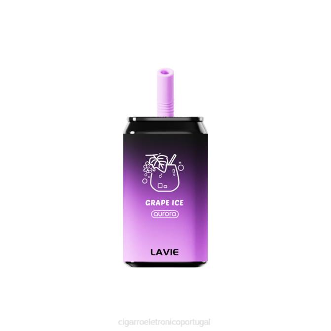 Loja De Cigarro Eletronico Portugal - gelo de uva LAVIE Aurora 11.000 baforadas DDN0151