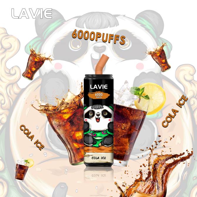 Atacado Vaporizador - gelo de cola LAVIE Coke BAR 6.000 baforadas DDN0276