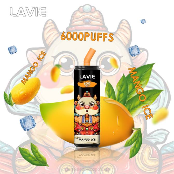 Cigarro Eletrônico Vape - gelo de manga LAVIE Coke BAR 6.000 baforadas DDN0270