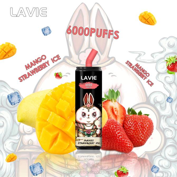 Loja Cigarro Eletronico Portugal - gelo de manga e morango LAVIE Coke BAR 6.000 baforadas DDN0273