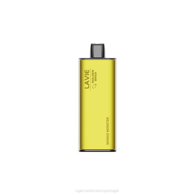 Cigarro Eletrônico Vape - monstro de manga LAVIE GOLDEN BRICK 10.000 baforadas DDN061