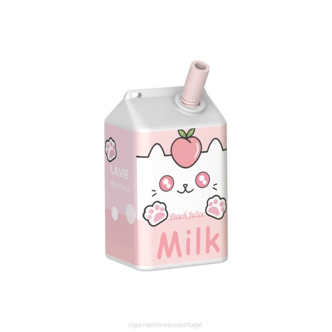 Cigarro Eletrónico Portugal - suco de pêssego LAVIE MILK 7.000 baforadas DDN0179
