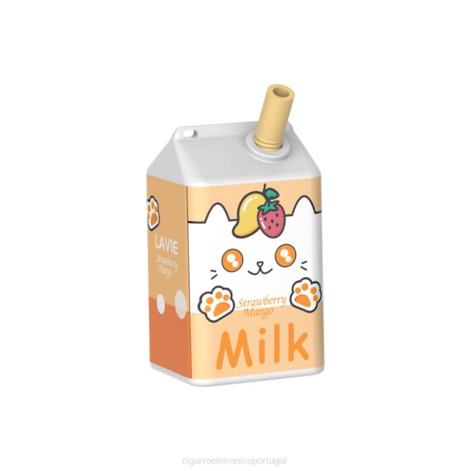 Cigarro Eletrônico Vape - manga morango LAVIE MILK 7.000 baforadas DDN0182