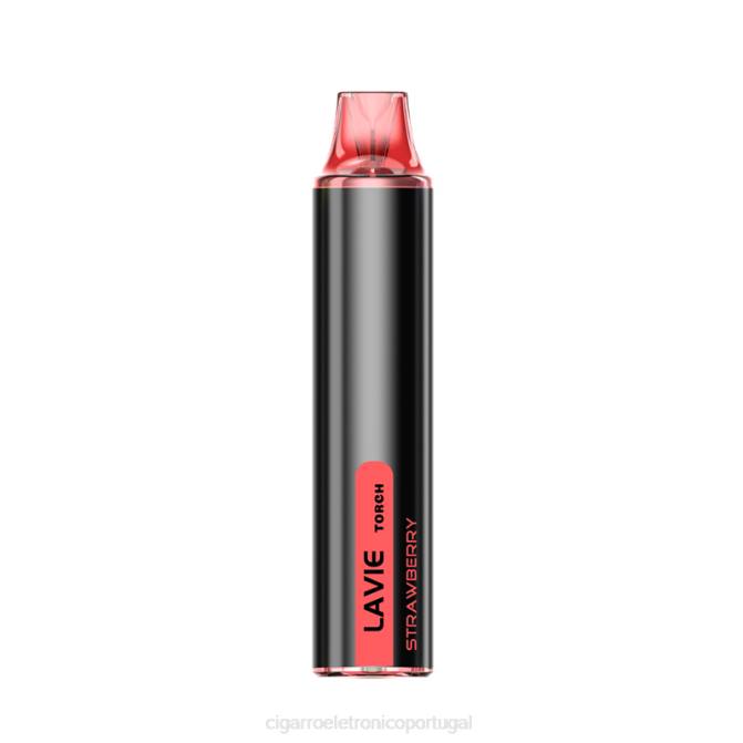 Cigarro Eletrônico - morango LAVIE Torch 6.000 baforadas DDN0137