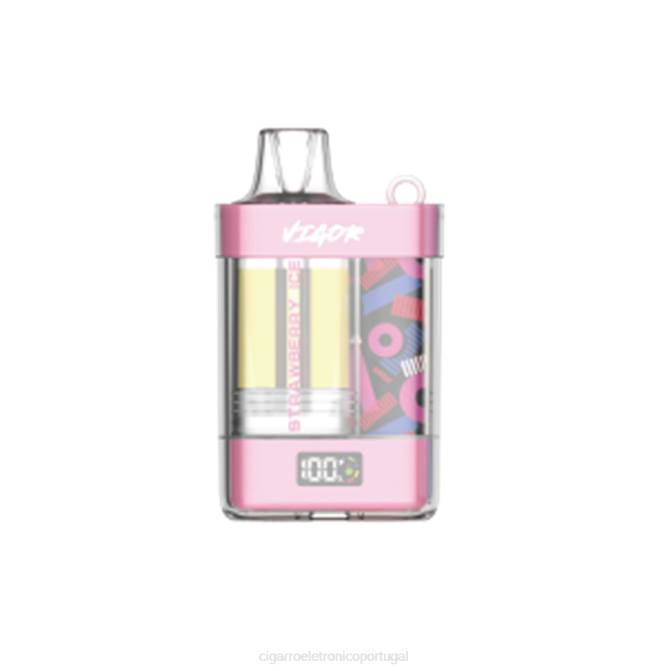 Atacado Vaporizador - gelo de morango LAVIE VIGOR 15.000 baforadas DDN01