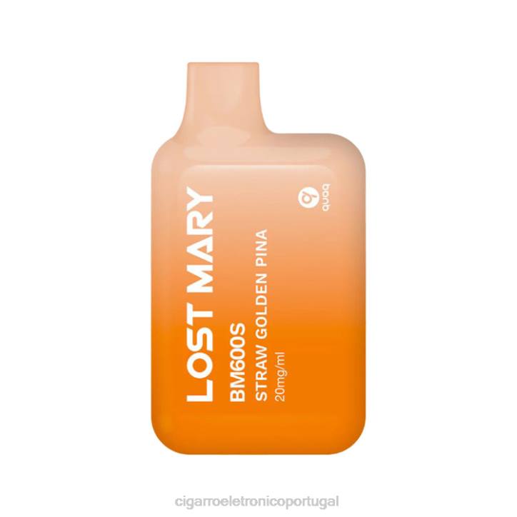 cigarro eletrónico iqos RB64415 pina dourada de palha LOST MARY BM600S