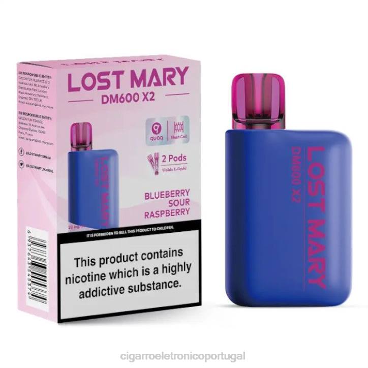 blu cigarro eletrónico portugal RB64469 framboesa azeda de mirtilo LOST MARY DM600 X2