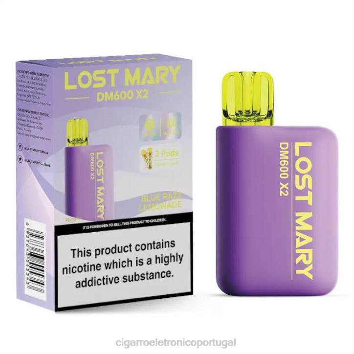 cigarro eletrónico comprar online RB64466 limonada razz azul LOST MARY DM600 X2