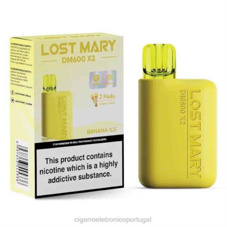 cigarro eletrónico iqos RB64465 gelo de banana LOST MARY DM600 X2