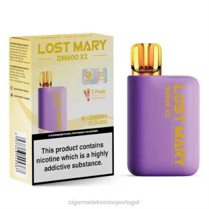 cigarro eletrônico vape RB64468 nuvem de mirtilo LOST MARY DM600 X2