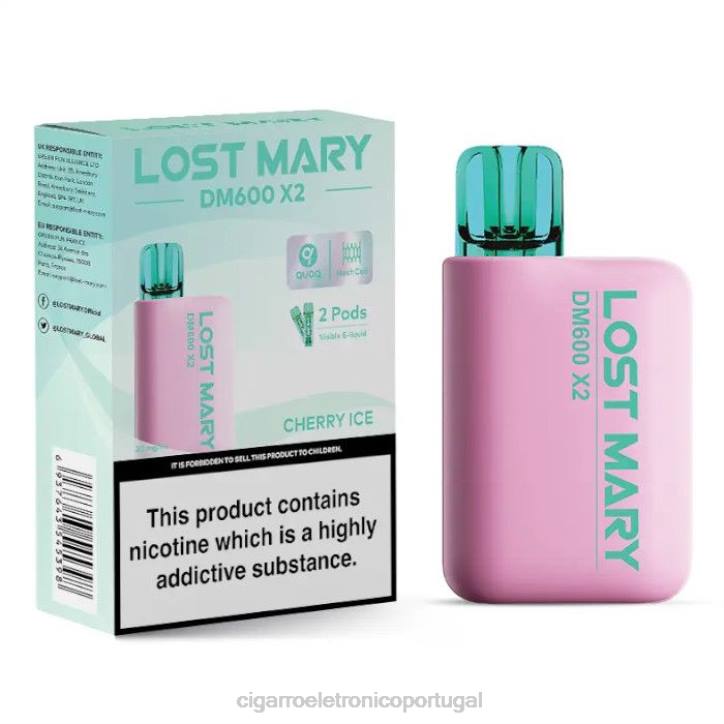 importação cigarro eletrónico portugal RB64470 gelo de cereja LOST MARY DM600 X2