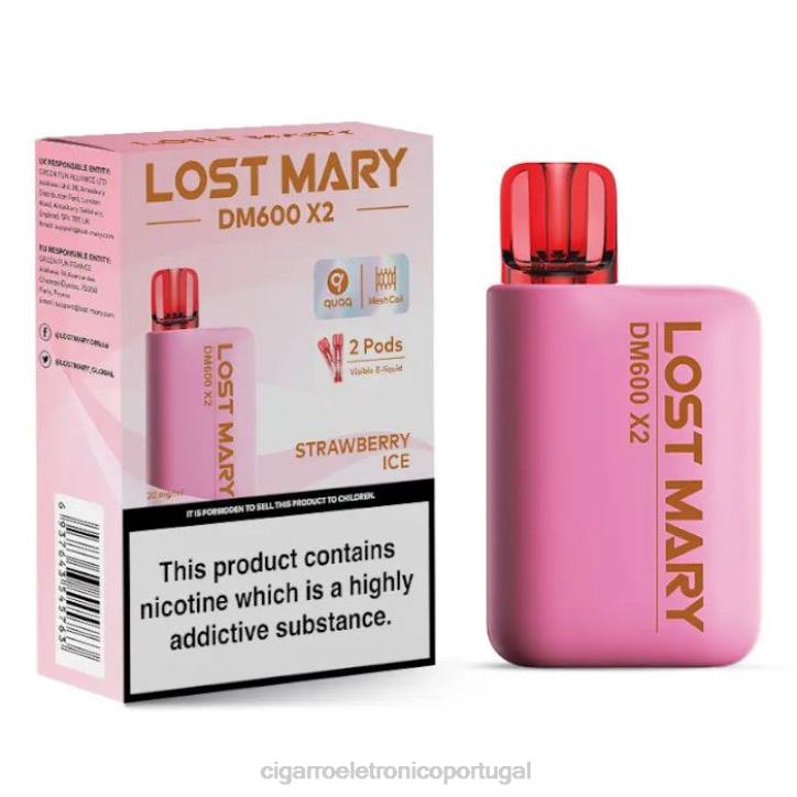 importação cigarro eletrónico portugal RB64480 gelo de morango LOST MARY DM600 X2
