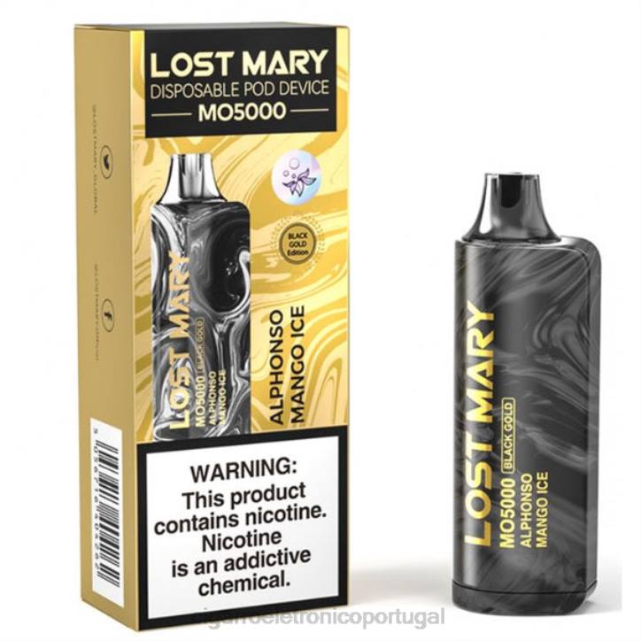 atacado vaporizador RB64342 gelo de manga alphonso LOST MARY MO5000 ouro negro 10ml