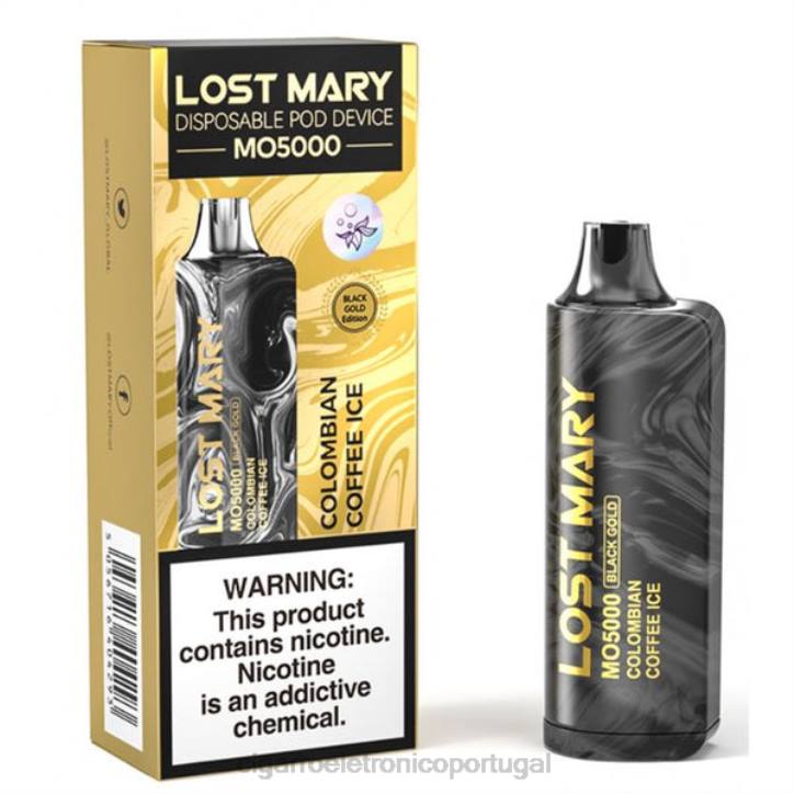 cigarro eletrónico portugal RB64344 gelo de café colombiano LOST MARY MO5000 ouro negro 10ml