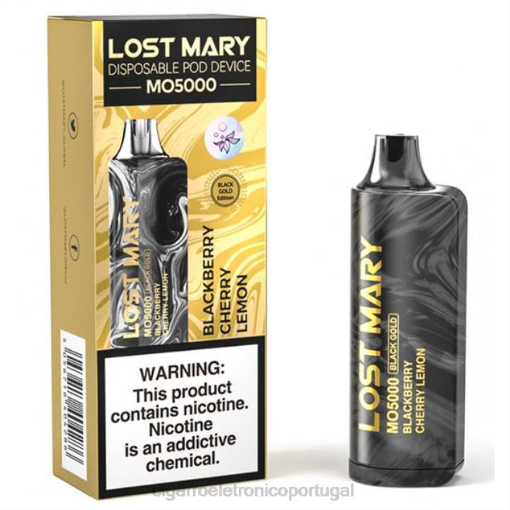 cigarro eletrónico preço portugal RB64343 amora cereja limão LOST MARY MO5000 ouro negro 10ml