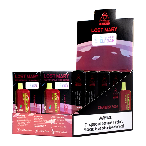blu cigarro eletrónico portugal RB64109 refrigerante de cranberry LOST MARY OS5000