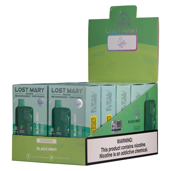 cigarro eletrónico comprar online RB64106 menta preta LOST MARY OS5000