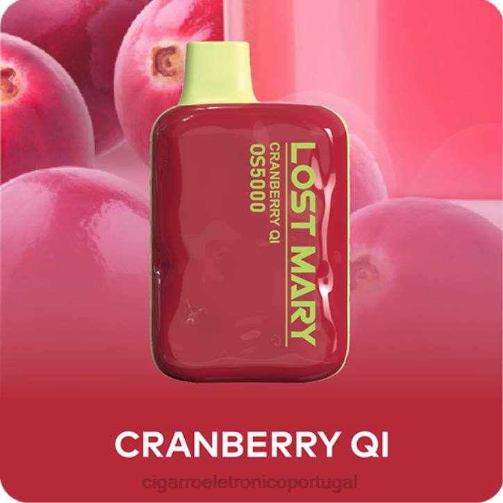 importação cigarro eletrónico portugal RB64490 qi de cranberry LOST MARY OS5000