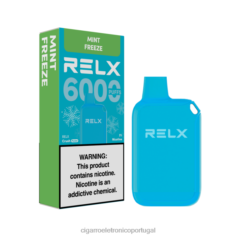 Atacado Vaporizador - hortelã congelada RELX Crush Pocket 6000 gelado NL26812