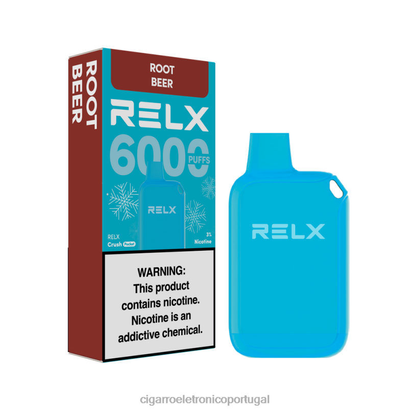 Loja Cigarro Eletronico Portugal - cerveja de raiz RELX Crush Pocket 6000 gelado NL26820