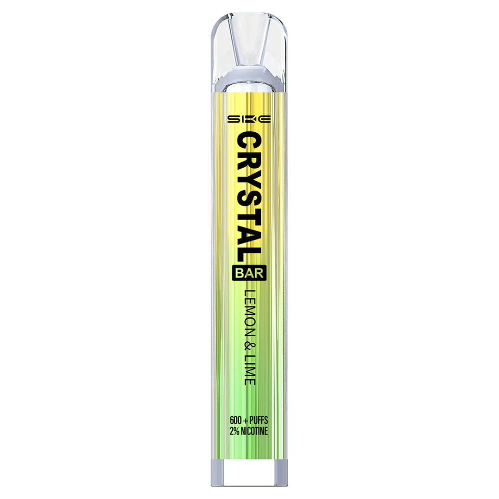 atacado vaporizador RB64262 limão SKE Crystal Bar vape descartável 600 baforadas