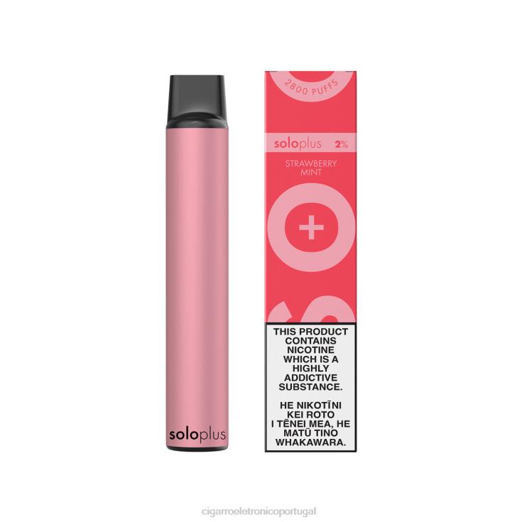 Cigarro Eletrónico Comprar Online - Solo Plus vaporizador descartável hortelã morango X8RN826