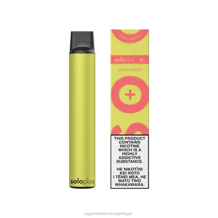 Cigarro Eletrónico Portugal - Solo Plus vaporizador descartável limão azedo X8RN836
