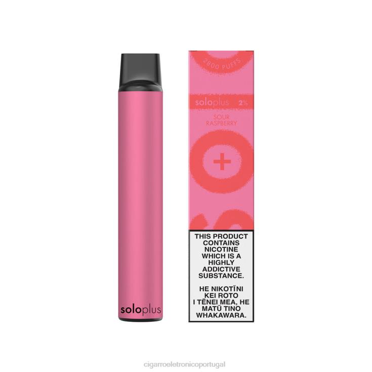 Cigarro Eletrónico Preço Portugal - Solo Plus vaporizador descartável framboesa azeda X8RN835