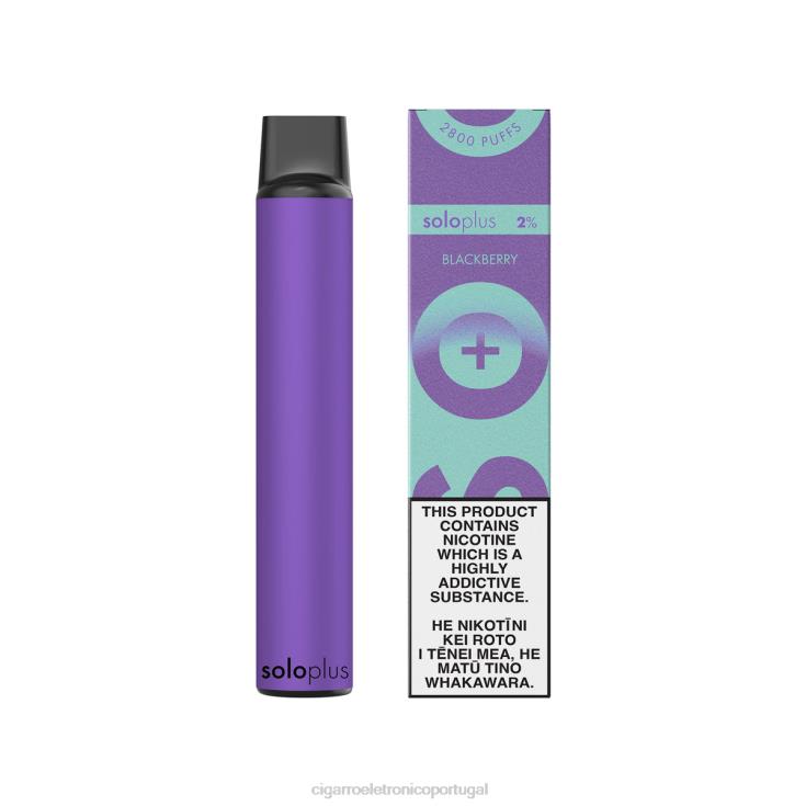 Cigarro Eletrônico - Solo Plus coleção paraíso vape descartável amora X8RN838