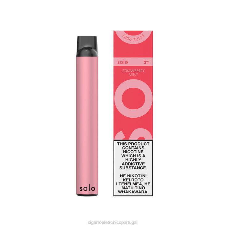 Cigarro Eletrónico Comprar Online - Solo vaporizador descartável hortelã morango X8RN84