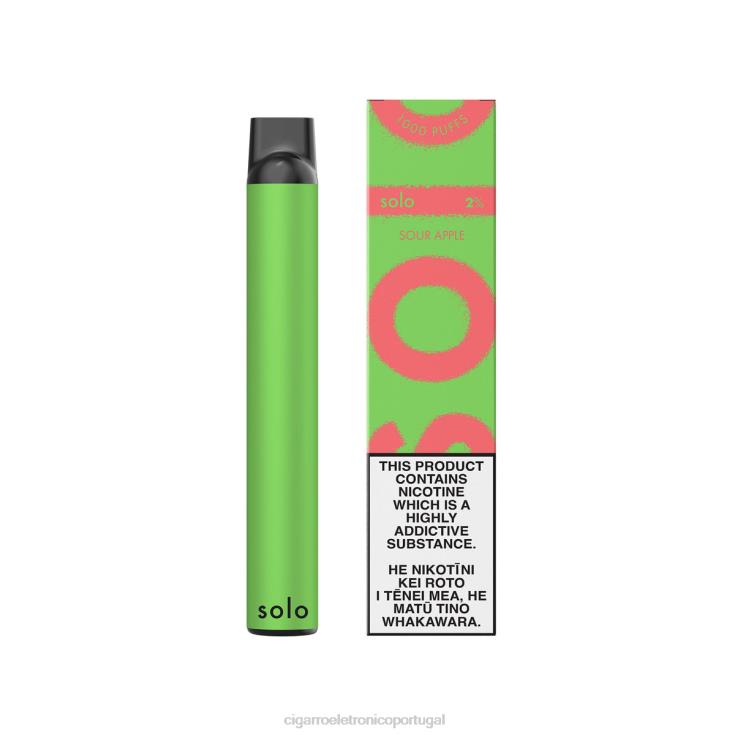 Cigarro Eletrônico - Solo vaporizador descartável maçã azeda X8RN85