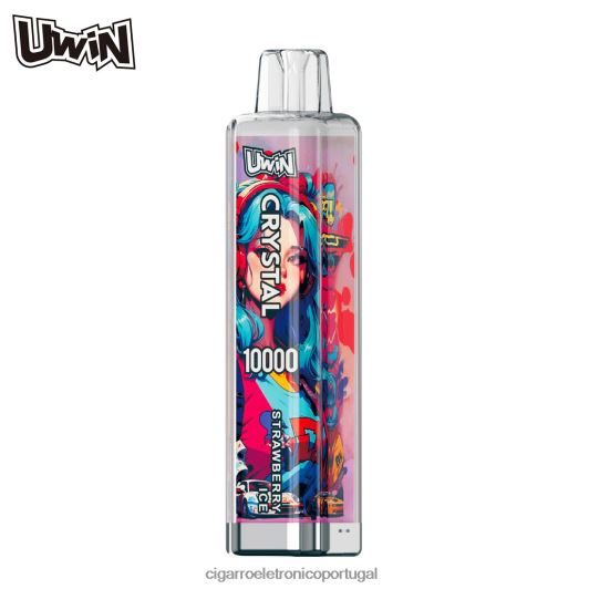 Cigarro Eletrônico Descartável Atacado - UWIN CRYSTAL 10.000 vapores descartáveis gelo de morango FR2FJJ374