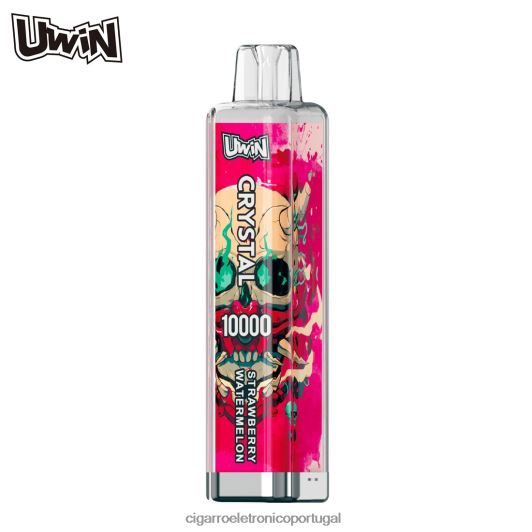 Cigarro Eletrônico - UWIN CRYSTAL 10.000 vapores descartáveis melancia morango FR2FJJ368