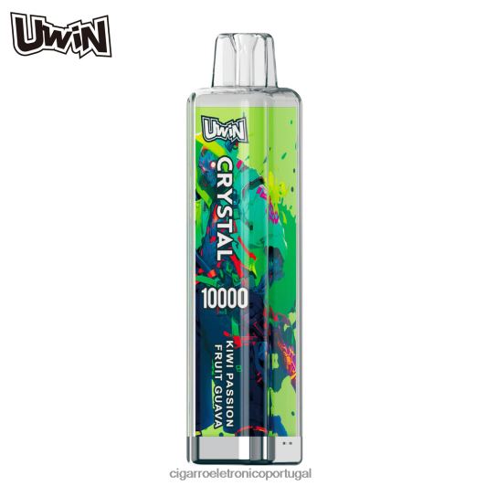 Cigarro Eletronico Atacado - UWIN CRYSTAL 10.000 vapores descartáveis kiwi maracujá goiaba FR2FJJ373