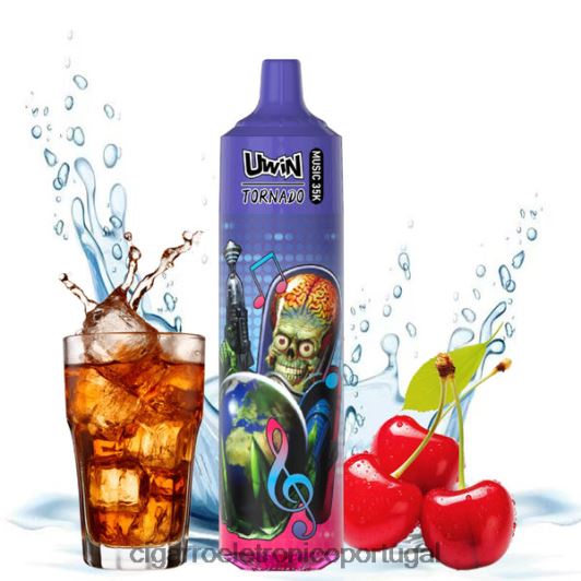 Loja De Cigarro Eletronico Portugal - UWIN CRYSTAL vaporizador descartável de 35k cola de cereja FR2FJJ393