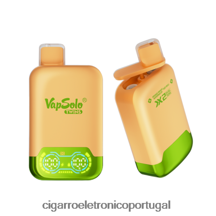 Loja De Cigarro Eletronico Portugal - Vapsolo TWINS vaporizador descartável melancia, manga, laranja e red bull 4H6N02124