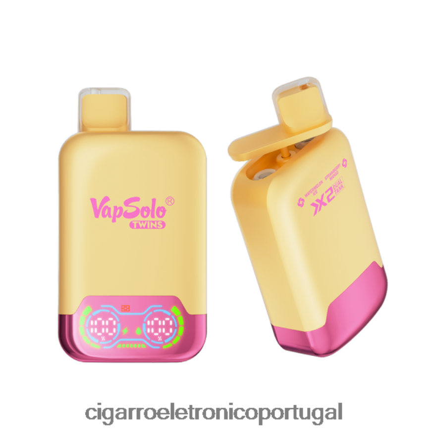 Vaporizador De Ervas Atacado - Vapsolo TWINS vaporizador descartável gelo de melancia e manga de morango 4H6N02129