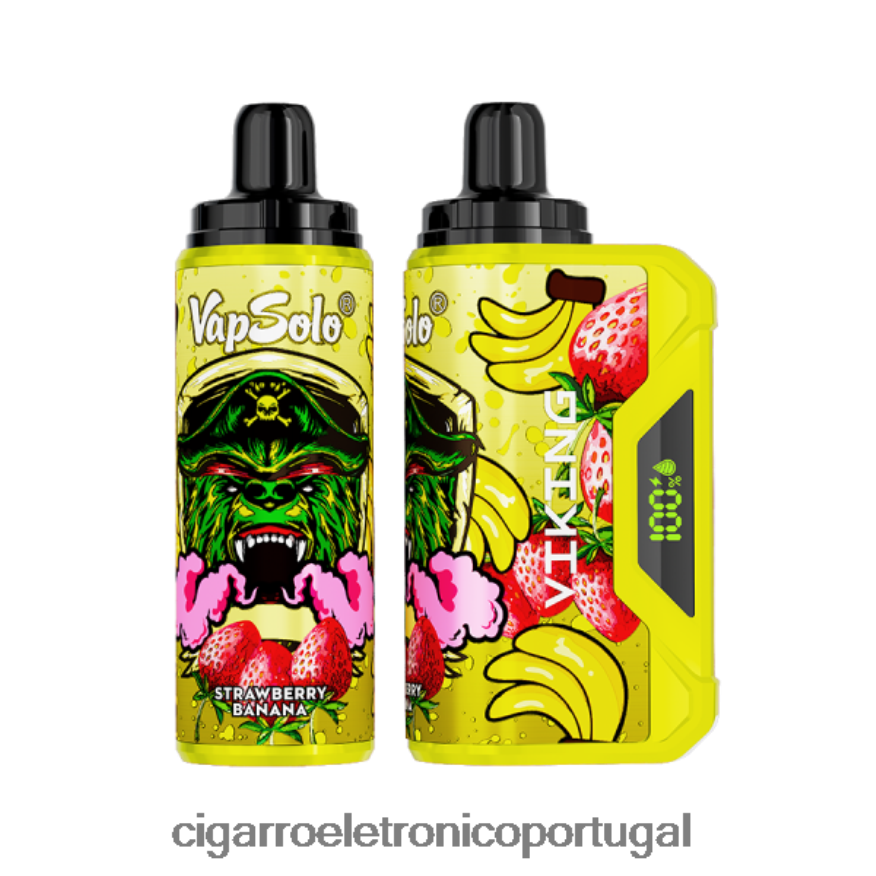 Blu Cigarro Eletrónico Portugal - Vapsolo VIKING vaporizador descartável banana morango 4H6N02137