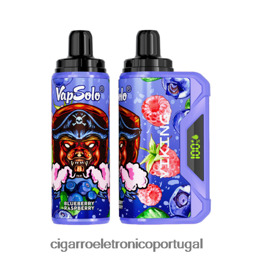 Cigarro Eletrónico Portugal - Vapsolo VIKING vaporizador descartável framboesa mirtilo 4H6N02132