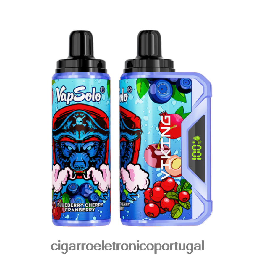 Cigarro Eletrónico Preço Portugal - Vapsolo VIKING vaporizador descartável mirtilo cereja cranberry 4H6N02131