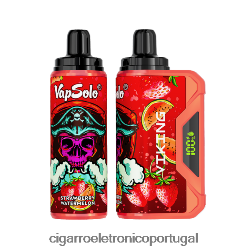 Loja De Cigarro Eletronico Portugal - Vapsolo VIKING vaporizador descartável melancia morango 4H6N02140